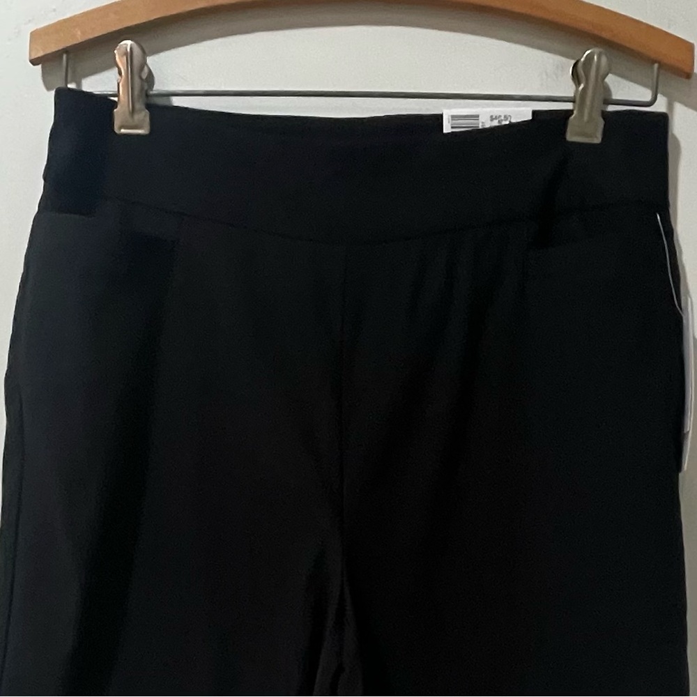 NWT Kim Rogers Black Millennium Bermuda Pull On Shorts Stretch Tummy Control - Picture 2 of 8